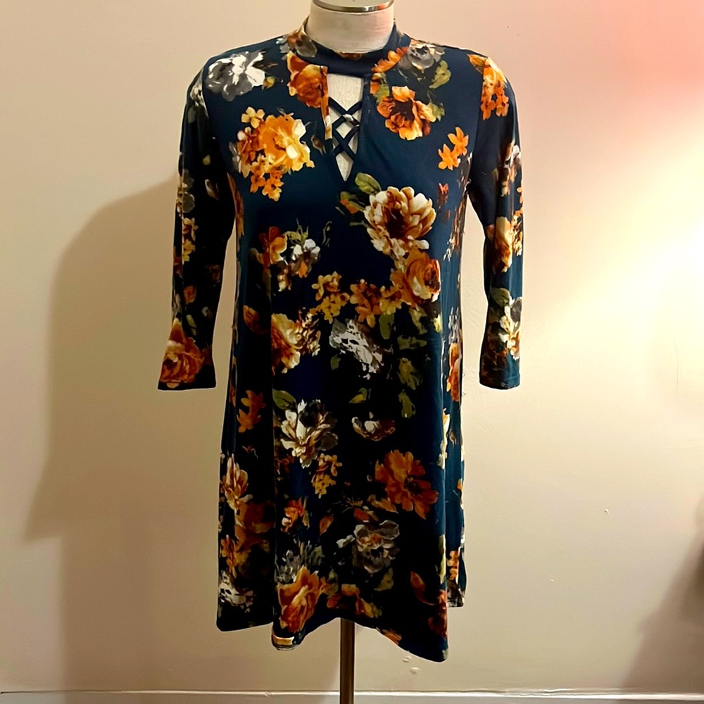 Long sleeve mini dress